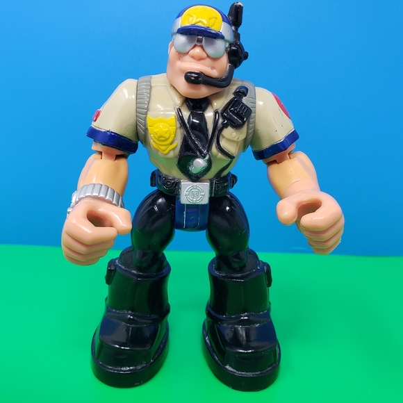 Mattel Rescue Heroes Night Patrol Captain Cuffs Police Toy Figure - Picture 16 of 16